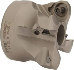 Iscar - 4 Inserts, 1.18" Cutter Diam, 0.08" Max Depth of Cut, Indexable High-Feed Face Mill - 3/4" Arbor Hole Diam, 1.57" High, FF WO..09 Inserts, Series FF FW - USA Tool & Supply