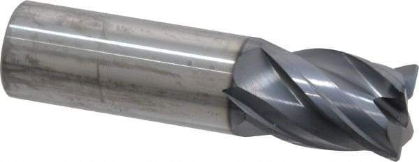 SGS - 3/4", 4 Flute, Single End, Solid Carbide, 0.0350 - 0.0400" Corner Radius End Mill - 3" OAL, Right Hand Flute, 1" LOC, Right Hand Cut - USA Tool & Supply