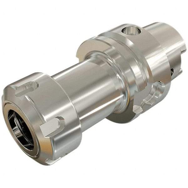 Iscar - 3mm to 26mm Capacity, 120mm Projection, HSK63A Hollow Taper, ER40 Collet Chuck - Through-Spindle - Exact Industrial Supply