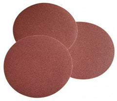 Norton - 8" Diam, 100 Grit Ceramic Adhesive PSA Disc - Medium Grade, Maroon, F Weighted Backing, Flexible - USA Tool & Supply