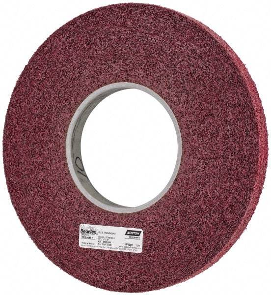 Norton - 12" Diam, 1" Face Width, 5" Center Hole, Medium Grade, Aluminum Oxide Deburring Wheel - Convolute, Density 6 Grade, 3,000 RPM - USA Tool & Supply
