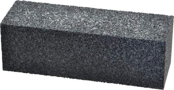 Made in USA - 6" Long x 2" Wide x 2" Thick, Silicon Carbide Sharpening Stone - Plain Rectangle, 24 Grit, Very Coarse Grade - USA Tool & Supply
