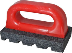 Made in USA - 6" Long x 3" Wide x 1" Thick, Silicon Carbide Sharpening Stone - Fluted Rectangle, 24 Grit, Very Coarse Grade - USA Tool & Supply