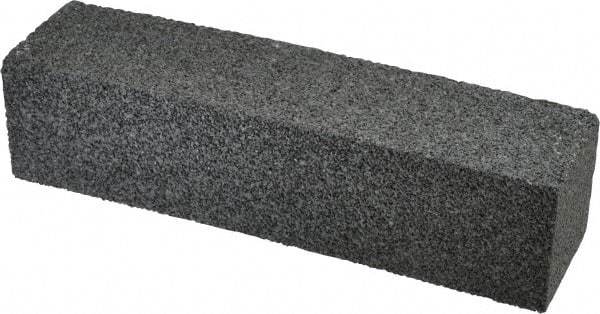 Made in USA - 8" Long x 2" Wide x 2" Thick, Silicon Carbide Sharpening Stone - Plain Rectangle, 24 Grit, Very Coarse Grade - USA Tool & Supply