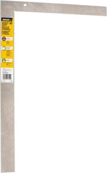 Johnson Level & Tool - 24" Blade Length x 16" Base Length, Anodized Finish, Aluminum Carpenters' Square - 1/8" Graduation, 2" Base Width - USA Tool & Supply