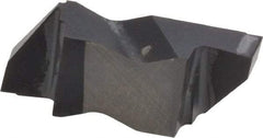 Kennametal - 3125NF K Grade KC5025, 3.18mm Cutting Width Carbide Grooving Insert - 3.81mm Max Depth of Cut, Right Hand, 0.19mm Corner Radius, TiAlN Finish - USA Tool & Supply