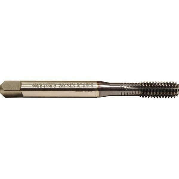 Emuge - 3/8-16 UNC 2BX Bottoming Thread Forming Tap - Cobalt, TiCN Finish, 3.937" OAL, 0.866" Thread Length, Right Hand Thread, Series Druck - USA Tool & Supply