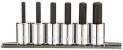 Paramount - 6 Piece 3/8" Drive Metric Hex Bit Socket Set - 4 to 10mm Hex - USA Tool & Supply