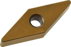 Hertel - VNGA332 T00625 Grade HP610CA Ceramic Turning Insert - TiN Finish, 35° Diamond, 3/8" Inscr Circle, 3/16" Thick, 1/32" Corner Radius - USA Tool & Supply