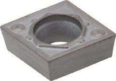 Hertel - CCMT21.50.5 BH Grade HT115CR Cermet Turning Insert - Uncoated, 80° Diamond, 1/4" Inscr Circle, 3/32" Thick, 0.0079" Corner Radius - USA Tool & Supply