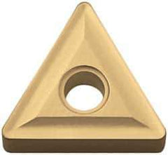 Kyocera - TNMG333 HQ Grade TN60 Cermet Turning Insert - TiCN/NbC Finish, 60° Triangle, 3/8" Inscr Circle, 3/16" Thick, 3/64" Corner Radius - USA Tool & Supply