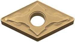 Kyocera - DNMG433 GS Grade PV90 Cermet Turning Insert - TiN Finish, 55° Diamond, 1/2" Inscr Circle, 3/16" Thick, 3/64" Corner Radius - USA Tool & Supply