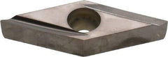 Hertel - VBGT220.5 W Grade HT115CR Cermet Turning Insert - Uncoated, 35° Diamond, 1/4" Inscr Circle, 1/8" Thick, 0.0079" Corner Radius - USA Tool & Supply