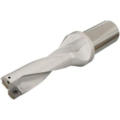 Iscar - 72mm Max Drill Depth, 3xD, 24mm Diam, Indexable Insert Drill - 2 Inserts, 25mm Shank Diam, Whistle Notch Shank - USA Tool & Supply