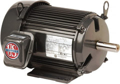 US Motors - 1.5 hp, TEFC Enclosure, No Thermal Protection, 1755, 1440 RPM, 208-230/460 & 190/380 Volt, 60/50 Hz, Three Phase Premium Efficient Motor - USA Tool & Supply