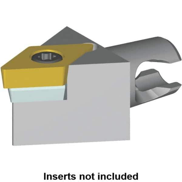 Kennametal - Neutral Cut, Size KM12, DC.. Insert Compatiblity, Modular Turning & Profiling Cutting Unit Head - 20mm Head Length, Series KM Micro - USA Tool & Supply