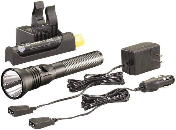 Streamlight - White LED Bulb, 740 Lumens, Industrial/Tactical Flashlight - Black Aluminum Body, 1 AA NiMH Battery Included - USA Tool & Supply