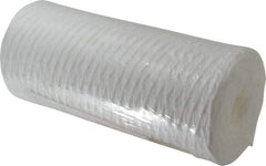 Pentair - 4-1/2" OD, 1µ, Polypropylene String-Wound Cartridge Filter - 9-7/8" Long, Reduces Sediments - USA Tool & Supply