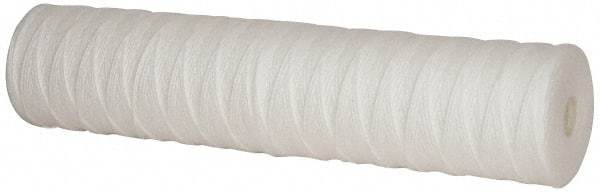 Pentair - 4-1/2" OD, 25µ, Polypropylene String-Wound Cartridge Filter - 20" Long, Reduces Sediments - USA Tool & Supply