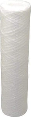 Pentair - 2-3/8" OD, 30µ, Polypropylene String-Wound Cartridge Filter - 9-7/8" Long, Reduces Sediments - USA Tool & Supply