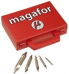 Magafor - Combination Drill & Countersink Sets Minimum Trade Size: #1-R Maximum Trade Size: #5-R - USA Tool & Supply