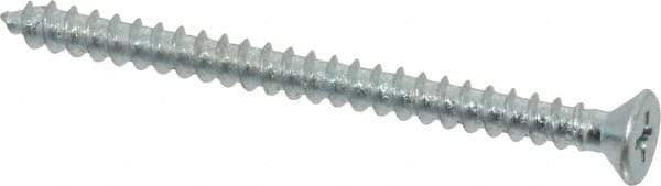 Value Collection - #10 Flat Head Phillips Sheet Metal Screw - Steel, 2-1/2" OAL, Grade 2 - USA Tool & Supply