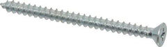 Value Collection - #10 Flat Head Phillips Sheet Metal Screw - Steel, 2-1/2" OAL, Grade 2 - USA Tool & Supply