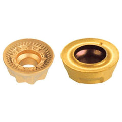 Iscar - RXCR05T1 Grade IC328 Carbide Milling Insert - TiCN Finish, 0.0591" Thick, 5mm Inscribed Circle - USA Tool & Supply