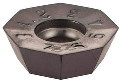 Iscar - OECR060405 P Grade IC928 Carbide Milling Insert - TiAlN Finish, 0.1929" Thick, 0.5689" Inscribed Circle, 0.5mm Corner Radius - USA Tool & Supply