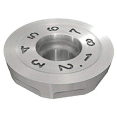 Iscar - RCCW2005 Grade IC328 Carbide Milling Insert - TiCN Finish, 0.1378" Thick, 20mm Inscribed Circle - USA Tool & Supply