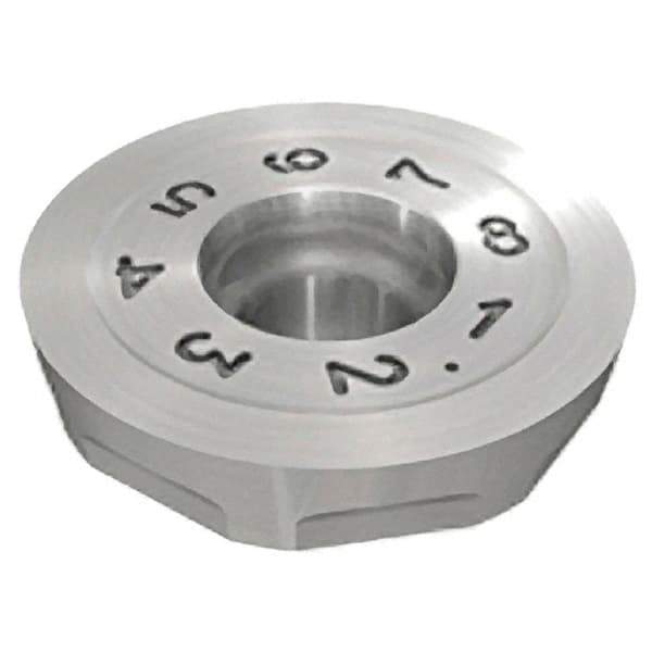 Iscar - RCCW1605 T Grade IC908 Carbide Milling Insert - TiAlN Finish, 0.126" Thick, 16mm Inscribed Circle - USA Tool & Supply