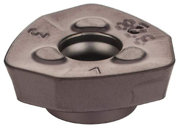 Iscar - FF WOMT09T320 Grade IC928 Carbide Milling Insert - TiAlN Finish, 0.1575" Thick, 18mm Inscribed Circle, 2mm Corner Radius - USA Tool & Supply