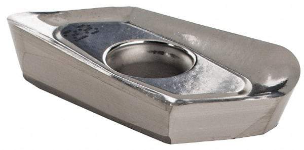 Iscar - HM90 APCR220650 P Grade IC28 Carbide Milling Insert - Uncoated, 0.2402" Thick, 5mm Corner Radius - USA Tool & Supply