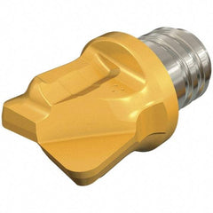 Iscar - MM HT Grade IC908 Carbide End Milling Tip Insert - TiAlN Finish, 2 Flutes, 10mm Cutting Diam, 7mm Depth of Cut, 12.45mm Extension, 0.0394" Cnr Rad - USA Tool & Supply