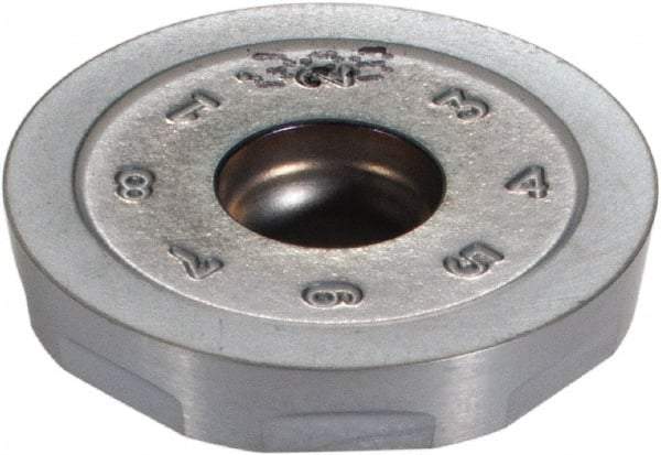 Iscar - RCCW2005 T Grade IC328 Carbide Milling Insert - TiCN Finish, 0.1378" Thick, 20mm Inscribed Circle - USA Tool & Supply