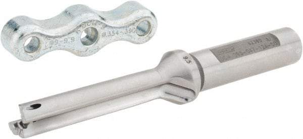 Iscar - 9.5 to 9.9mm Diam, 5xD, 47mm Max Depth, 12mm Shank Diam, 105.1mm OAL, Replaceable Tip Drill - IDI-SG, IDI-SK Insert, DCM Toolholder, Series ChamDrill - USA Tool & Supply