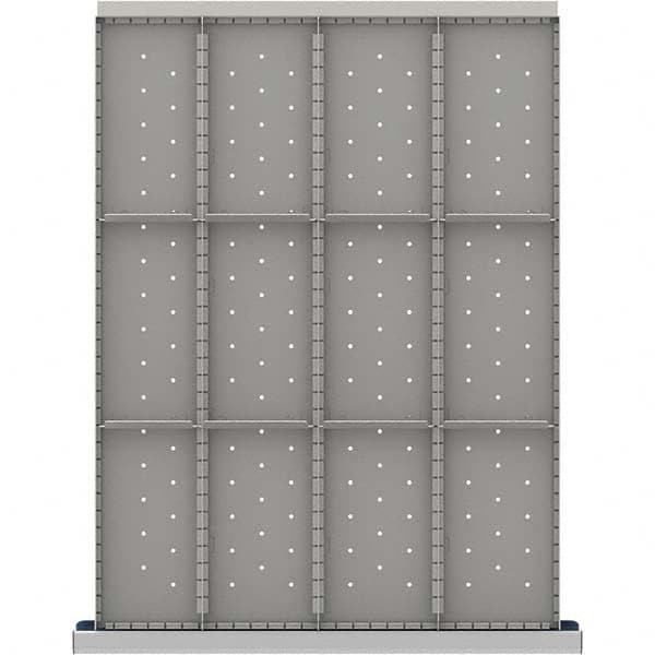 LISTA - 12-Compartment Drawer Divider Layout for 3.15" High Drawers - USA Tool & Supply