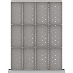 LISTA - 12-Compartment Drawer Divider Layout for 3.15" High Drawers - USA Tool & Supply