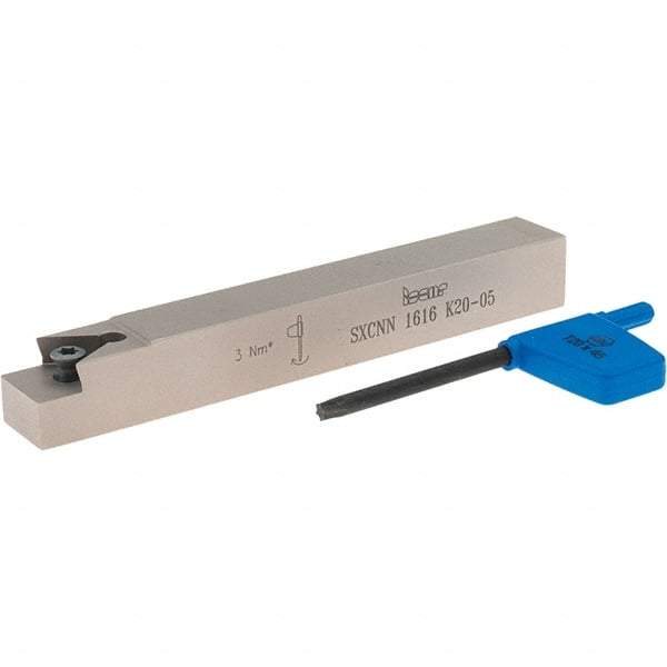 Iscar - XNUW 2006, SXCN External Neutral Indexable Profiling Toolholder - 16mm Shank Height x 16mm Shank Width, 125mm Long - USA Tool & Supply
