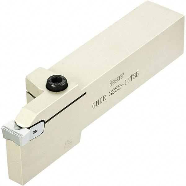 Iscar - GHD, External, Right Hand, 1/2" Max Depth of Cut, 0.26 to 0.327" Groove Width, Indexable Grooving Tool Holder - GDM.. 808, GI.. 8.. Insert Compatibility, 1" Shank Height, 1" Shank Width, 6" OAL - USA Tool & Supply