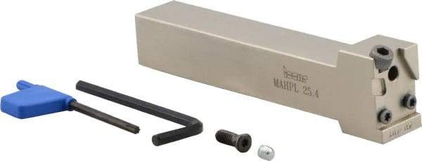 Iscar - MAHP, External, Left Hand, Indexable Grooving Tool Holder - DG.. 2.. Insert Compatibility, 1" Shank Height, 1" Shank Width, 6" OAL - USA Tool & Supply