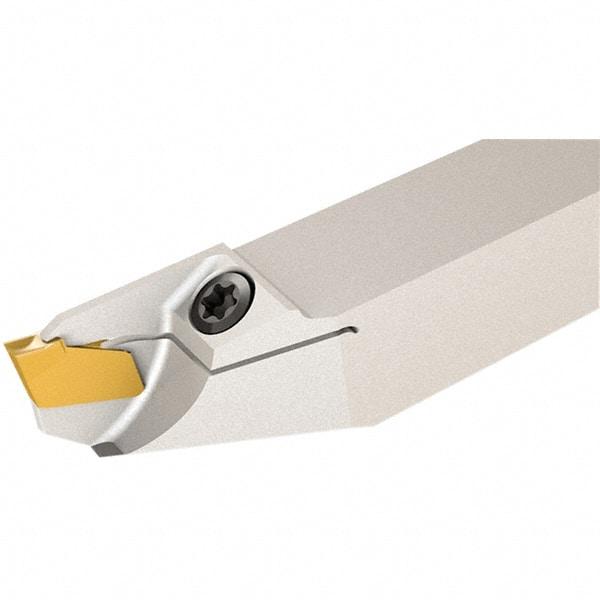 Iscar - External Thread, 1.8mm Min Groove Width, 140mm OAL, Left Hand Indexable Grooving Cutoff Toolholder - 12mm Shank Height x 12mm Shank Width, GF.. Insert Style, SGF Toolholder Style, Series Self-Grip - USA Tool & Supply