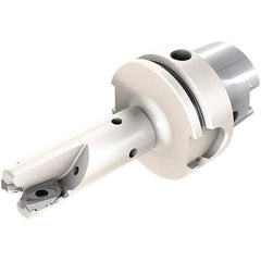 Iscar - 40mm Cut Diam, 15mm Max Depth of Cut, Indexable Square Shoulder End Mill - HM90 AXCR 1505.. Inserts, HSK63A Taper Shank, 90° Lead Angle, Through Coolant, Series Helialu - USA Tool & Supply