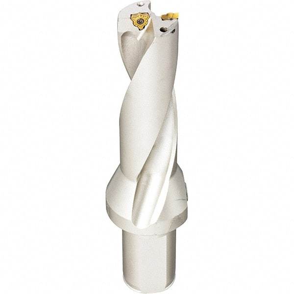 Iscar - 3.84" Max Drill Depth, 3xD, 1-9/32" Diam, Indexable Insert Drill - 1-1/4" Shank Diam, Whistle Notch Shank - USA Tool & Supply