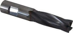 Niagara Cutter - 5/8" Diam, Fine Pitch, 1-5/8" LOC, 4 Flute Solid Carbide Corner Chamfer Roughing End Mill - AlTiN Finish, 3-1/2" OAL, 5/8" Shank Diam, Single End, Centercutting, 20° Helix - USA Tool & Supply