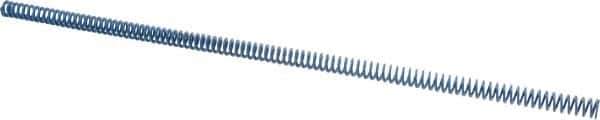 Associated Spring Raymond - 3/8" Hole Diam, 3/16" Rod Diam, 12" Free Length, Blue Die Spring - 36 Lb Max Deflection, 6" Max Deflection, Medium Duty, Chromium Alloy Steel - USA Tool & Supply