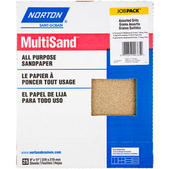 11″ × 9″ Multisand A211/A213/A212 Paper Sheet Aluminum Oxide - USA Tool & Supply