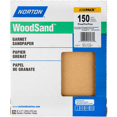 11″ × 9″ Woodsand A513 Paper Sheet 150 Grit Fine Garnet - USA Tool & Supply