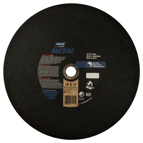14″ × 7/64″ × 1″ Metal Chopsaw Cut-Off Wheel Type 01 Straight 36 Grit Aluminum Oxide - USA Tool & Supply