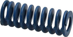 Associated Spring Raymond - 1" Hole Diam, 1/2" Rod Diam, 2-1/2" Free Length, Blue Die Spring - 250 Lb Max Deflection, 1.25" Max Deflection, Medium Duty, Chromium Alloy Steel - USA Tool & Supply